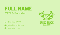 Organic Green Tea Cup Business Card Image Preview