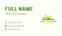 Lawn Mower Grass Landscaping Business Card Preview