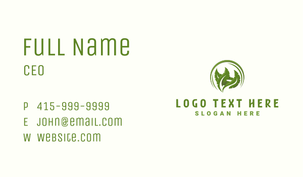 Leaves Botanical Planting Business Card Design Image Preview