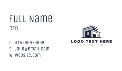 House Blueprint Realty Business Card Image Preview