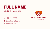 Red Heart Castle Business Card Image Preview