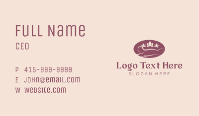 Wellness Massage Spa Business Card Image Preview