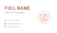 Watercolor Script Lettermark Business Card Image Preview