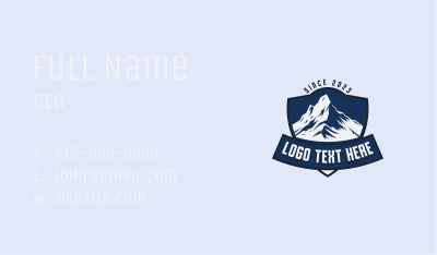 Outdoor Mountain Climb Business Card Image Preview