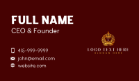 Royal Crown Wreath Business Card Preview