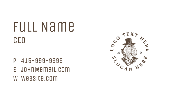 Pet Dog Hat Business Card Design Image Preview