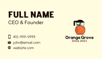 Orange Juice Blender Business Card Image Preview