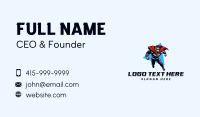 Strong Superhero Gaming Business Card Preview