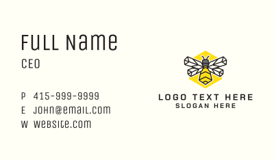 Yellow Bee Farm Business Card Image Preview