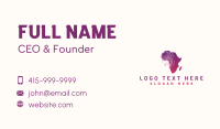 Africa Thumbmark Identity Business Card Design