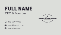 Elegant Photography Wordmark Business Card Design