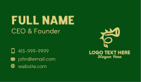 Natural Horn Instrument  Business Card Image Preview