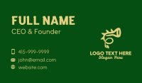 Natural Horn Instrument  Business Card Design