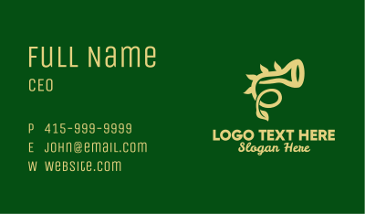 Natural Horn Instrument  Business Card Image Preview