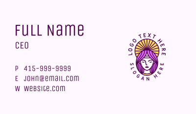Majestic Sun Empress Business Card Image Preview