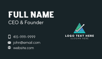 Financial Graph Arrow  Business Card Design