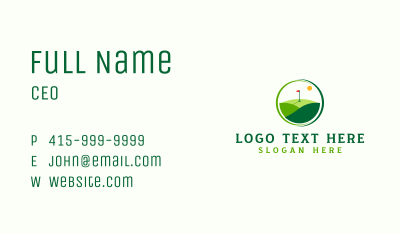 Golf Sports Tournament Business Card Image Preview