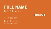 Clothing Urban Wordmark Business Card Image Preview