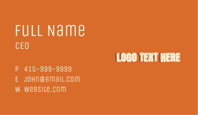 Clothing Urban Wordmark Business Card Image Preview