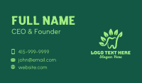 Green Natural Tooth Business Card Image Preview