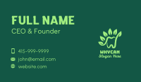 Green Natural Tooth Business Card Image Preview