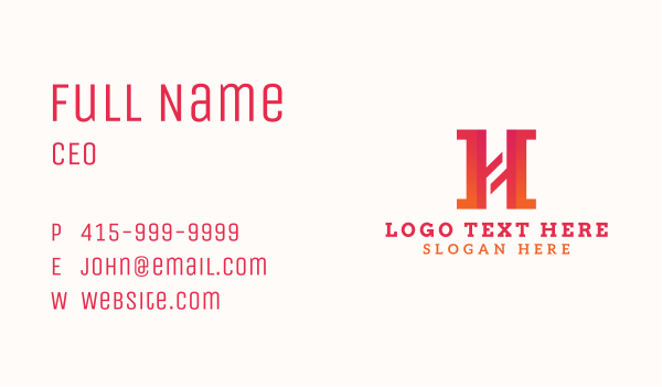 Serif  Digital Tech Business Card Design Image Preview