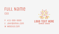 Star Fireworks Festival  Business Card Image Preview