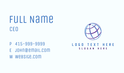 Corporate Global Business Business Card Image Preview