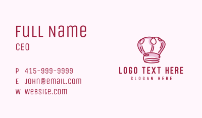 Toque Hat Restaurant Cook Business Card Image Preview