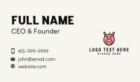 Pig Head Meatshop Business Card Design