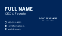 Corporate Industry Wordmark Business Card Image Preview