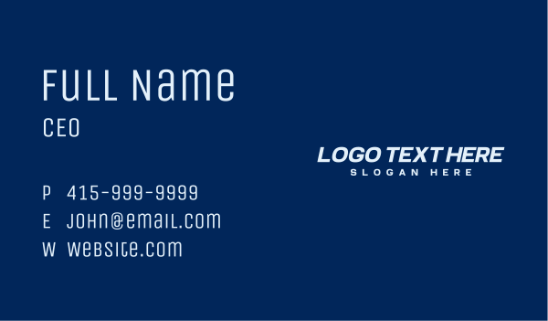 Corporate Industry Wordmark Business Card Design Image Preview