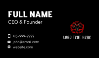 Pentagram Goat Flame Business Card Preview