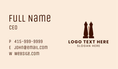 Chess Piece Sword Business Card Image Preview