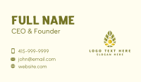 Yoga Organic Leaf Business Card Preview