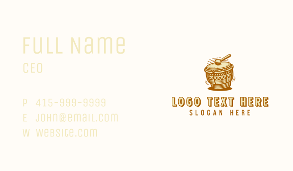 Djembe Percussion Drums Business Card Design Image Preview