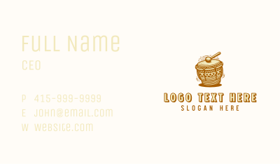 Djembe Percussion Drums Business Card Image Preview