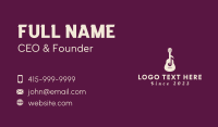 Guitar Music Note  Business Card Design