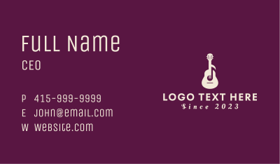 Guitar Music Note  Business Card Image Preview