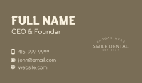 Professional Brand Wordmark Business Card Image Preview