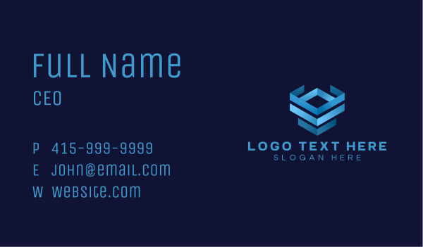 Box Forwarding Tech Business Card Design Image Preview