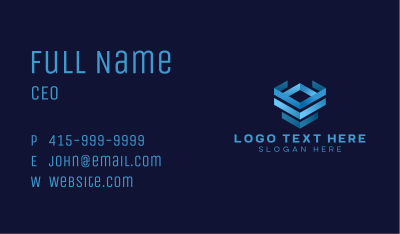 Box Forwarding Tech Business Card Image Preview
