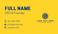 Blue Hexagon  Letter G Business Card Image Preview