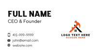 House Builder Hammer Business Card Preview