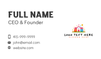 Preschool Kindergarten Math Business Card Design