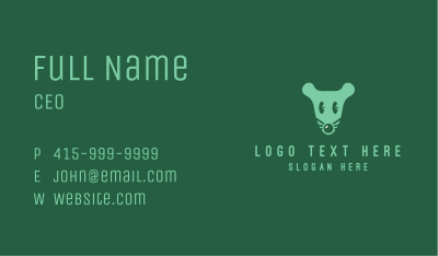 Cute Mouse Head Business Card Image Preview