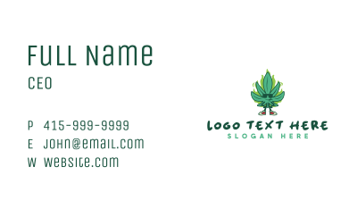 Cool Cannabis Smoker Business Card Image Preview