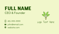 Pencil Plant Business Card Image Preview