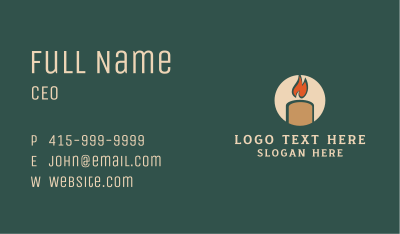 Boho Scented Candle  Business Card Image Preview