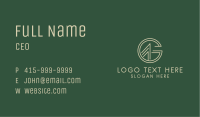 Business Marketing Letter G  Business Card Image Preview